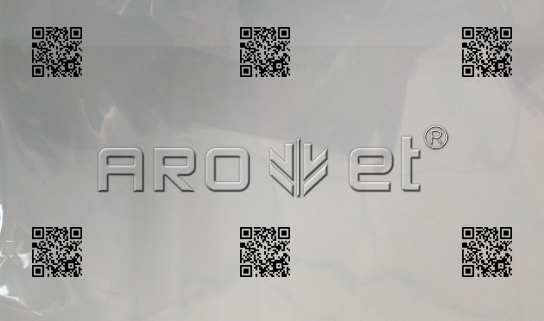 Z6尊龙凯时A-one高快UV喷码机在PE膜上喷二维码